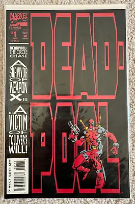 Buy Deadpool The Circle Chase #1 Marvel Comics August 1993 X-Men Embossed Cover 90s • 15.18£