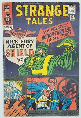 Buy Strange Tales #135 1965 4.0 VG Origin/1st App Nick Fury As Agent Of S.H.I.E.L.D! • 59.27£