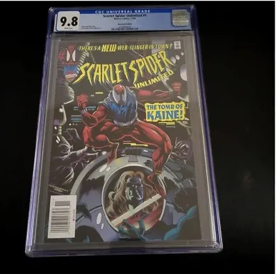 Buy Scarlet Spider Unlimited #1 1995 Cgc 9.8 White Pages Kaine Newsstand Edition • 238.99£