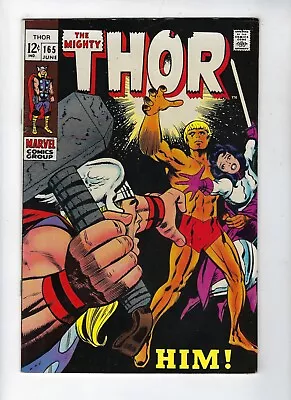 Buy Thor # 165 1st Full Appearance HIM (Warlock) Jack Kirby Cover June 1969 FN/VF • 249.95£