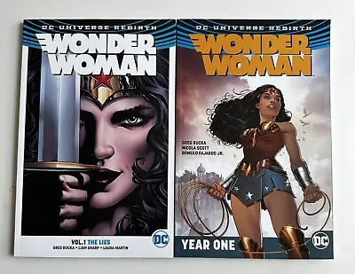 Buy Wonder Woman Rebirth, Volumes 1 & 2 By Greg Rucka, Trade Paperbacks • 10£