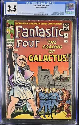Buy Fantastic Four #48 CGC VG- 3.5 Off White 1st Full Galactus! Silver Surfer! • 710.76£