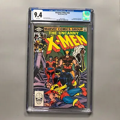 Buy Uncanny X-Men #155 CGC 9.4 NM Marvel 1982 1st Appearance Of The Brood  • 60.26£