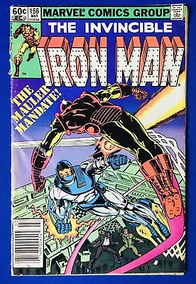 Buy Iron Man #156 (1982) 1st APP Of New Mauler; Newsstand; Marvel; Bronze Age; GD • 2.65£