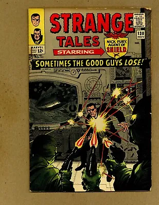 Buy Strange Tales 138 (GVG) 1st App ETERNITY! Dr. Strange Ditko 1965 Marvel X396 • 31.66£