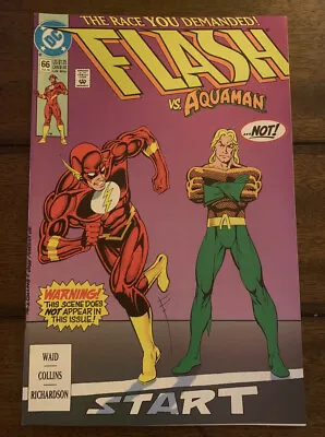 Buy DC Flash Comics #66 1992 Mark Waid Aquaman Appearance Combined Shipping • 1.58£