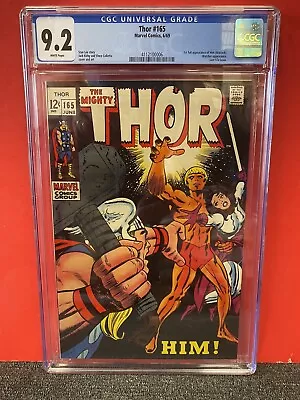 Buy Thor #165 Cgc 9.2 Wp 1st Full Him (warlock) Watcher Appear. Last 12 Cent Issue • 1,264.96£