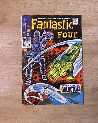 Buy Fantastic Four # 74 - Galactus, Silver Surfer Cover G/VG Cond. • 35.56£