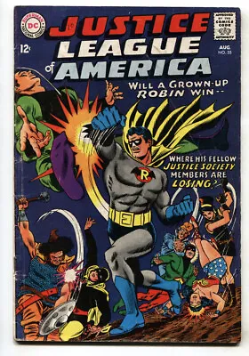 Buy JUSTICE LEAGUE OF AMERICA #55--1st Golden-Age Robin--DC--COMIC BOOK • 30.59£