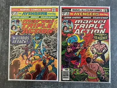 Buy Marvel Triple Action #28 #32 | The Avengers | FN/VF To VF- | B&B (Marvel 1976) • 2£