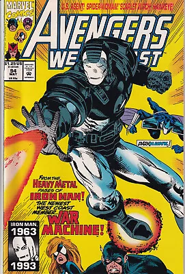 Buy AVENGERS WEST COAST Vol. 2 #94 May 1993 MARVEL Comics - Jim Rhodes • 48.84£