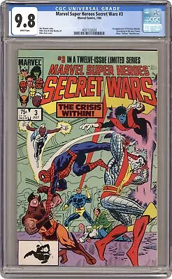 Buy Marvel Super Heroes Secret Wars #3D CGC 9.8 1984 4031132024 • 115.93£