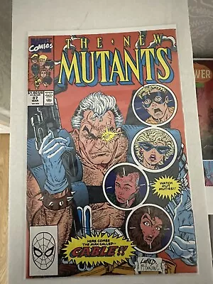 Buy New Mutants 87 1st Print 1st App. Cable Nice Copy Marvel • 75£