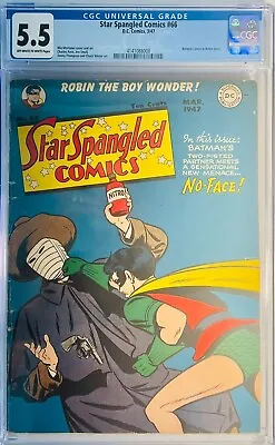 Buy 1947 Star Spangled Comics 66  CGC 5.5 Batman Cameo In Robin Story • 512.14£
