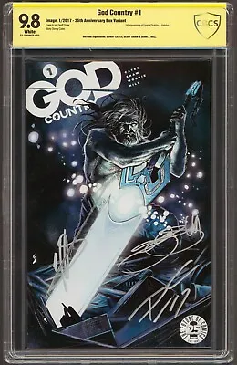 Buy God Country #1 Blind Box Variant CBCS 9.8 NM+/MT Signed Cates/Shaw/Hill 2017 • 297.23£