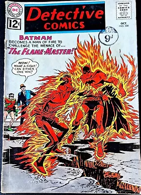 Buy DETECTIVE COMICS #308 VG OCTOBER 1962 BATMAN V THE FLAME-MASTER Silver Age DC • 15.99£
