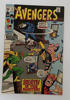Buy Avengers #74 (Marvel 1970) Black Panther Bronze Age Marvel Comic VFN- • 31.98£