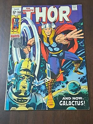 Buy Thor 160 Ungraded White Pages - Galactus Vs Ego Battle Begins • 92.40£
