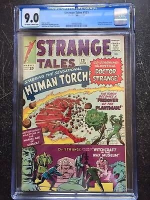 Buy STRANGE TALES #121 CGC VF/NM 9.0; OW-W; Thing/Torch Team-up Against Plantman! • 317.38£
