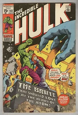 Buy Incredible Hulk #140 June 1970 VG+ Jarella  • 23.79£