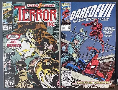 Buy Daredevil #305 + Terror Inc #1 KEY 1st Marvel Appearance Of Terror! Marvel 1992 • 3.99£