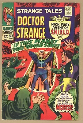 Buy Strange Tales 160 (GVG) Captain America Nick Fury! Jim Steranko 1967 Marvel U501 • 12.67£