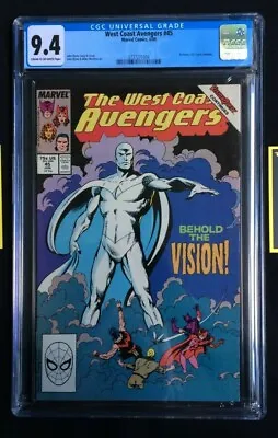 Buy West Coast Avengers #45 1st White Vision! Key Issue! Disney+ CGC 9.4 3737271004  • 65£