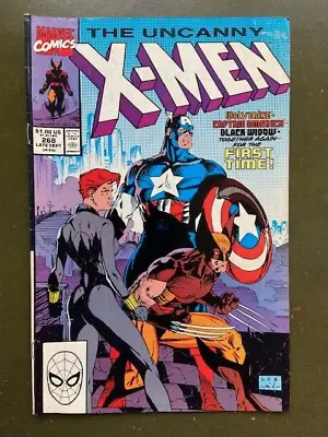 Buy The Uncanny X-Men #268, Wolverine, Captain America And Black Widow, 1990. • 15£
