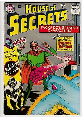 Buy House Of Secrets #74 • 1965 • Vintage DC 12¢ • Batman Joker Flash Eclipso • 3.20£