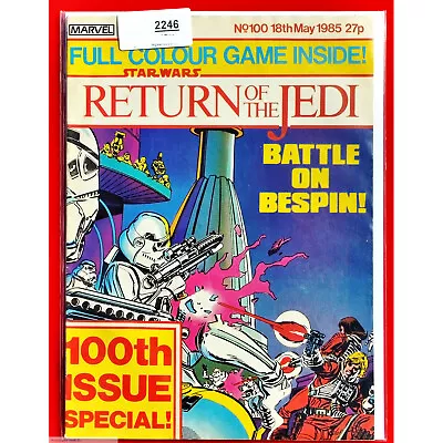 Buy Return Of The Jedi # 100   1 Star Wars Weekly Comic 18 5 85 UK 1985 (Lot 2246 . • 22.49£