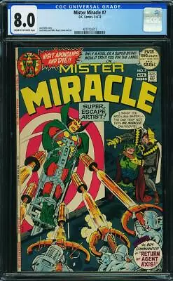 Buy MISTER MIRACLE  # 7   Awesome JACK KIRBY! NICE!   CGC  VF8.0     4073126013 • 40.21£