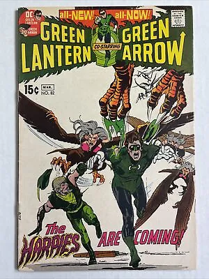 Buy Green Lantern Green Arrow 82 VF 1971 DC Comics Adams Harpies • 63.10£