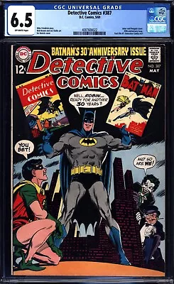 Buy Detective Comics #387 Dc Comics Silver Age Joker & Penguin Cover! Cgc 6.5 Graded • 149.79£