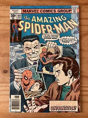 Buy Vintage Marvel Comics The Amazing Spider-Man No.169 Comic • 29.99£