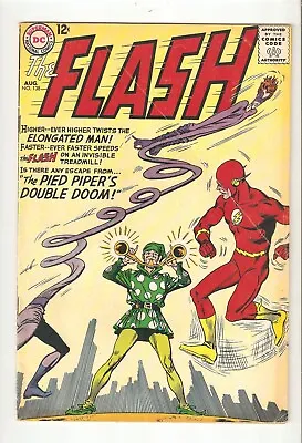 Buy Flash 138 (|Aug 1963) VG- 3.5 Vs Pied Piper, Elongated Man, Kid Flash Appearance • 18.97£
