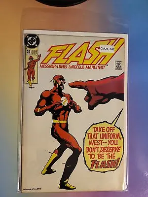 Buy Flash #34 Vol. 2 Higher Grade Dc Comic Book Cm24-142 • 4.74£