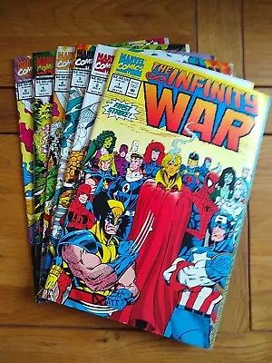 Buy Marvel - The Infinity War #1-6 June-Nov 1992 First Issue Comic Books (x6 Books) • 10£
