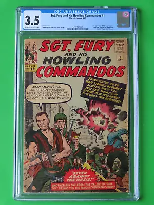 Buy Sgt. Fury & His Howling Commandos #1 (1963) - CGC 3.5 - 1st App. Of Sgt. Fury • 638.02£