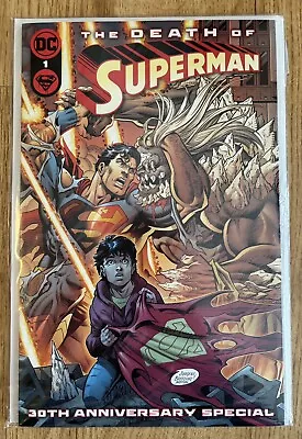 Buy DEATH OF SUPERMAN 30TH ANNIVERSARY SPECIAL #1 COVER A JURGENS Bagged Boarded • 20£