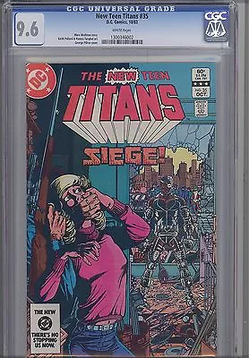 Buy New Teen Titans #35  CGC 9.6  1986 DC Comic Featuring Terminator: George Perez • 44.19£