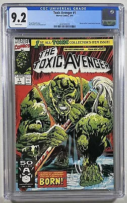Buy Toxic Avenger 1 (Marvel, 1991)  CGC 9.2 WP  **1st Appearance Toxic Avenger** • 47.43£