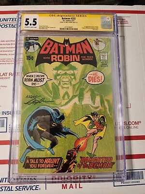 Buy Batman #232 CGC 5.5 Signed Neal Adams DC Comics 1971 1st App Ra's Al Ghul • 950.16£