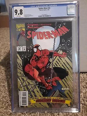 Buy Spiderman 44 Cgc 9.8 Marvel 1994 COOL Tom Lyle Cover Beginning Of A New Era WP • 47.96£