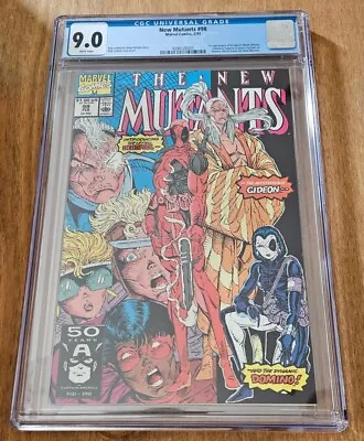 Buy New Mutants #98 Feb 1991 Marvel CGC 9.0 1st Appearance Deadpool - Gideon, Domino • 375£