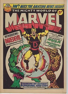 Buy MIGHTY WORLD OF MARVEL # 20 -High Grade- Hulk, Reprint Of Daredevil #1, Fan Four • 39.95£
