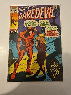 Buy Daredevil Marvel Comic Book Issue #57 1969  • 8£