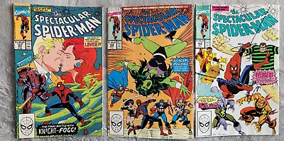 Buy 3x Spectacular Spiderman Comics # 167, 168 & 169 Marvel Comics 1990 • 3£