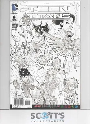 Buy Teen Titans  #16    Nm     Adult Colouring Book  Variant • 6£