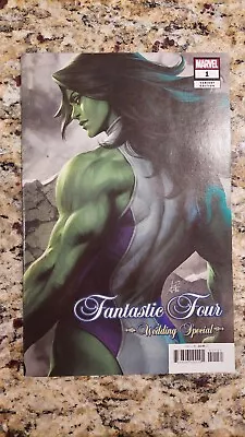Buy Fantastic Four Wedding Special #1 She-Hulk Artgerm Variant 1st Print Marvel 2018 • 3.94£