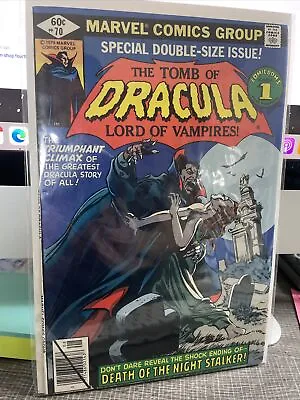 Buy Tomb Of Dracula#70 1979 Last Issue Marvel Bronze Age Comics • 55.17£